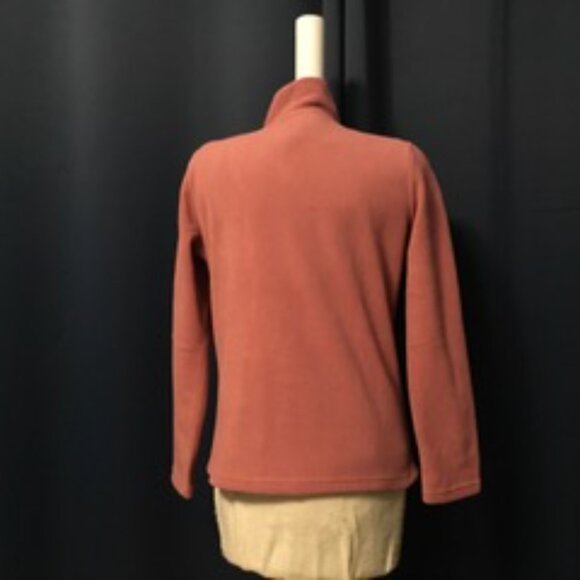 Rose Pink Women's Full Zip Polar Fleece Jacket - Picture 2 of 2